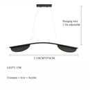 Axyaa LED Pendant Lamp: Adjustable Art Chandelier for Home Decor Lighting