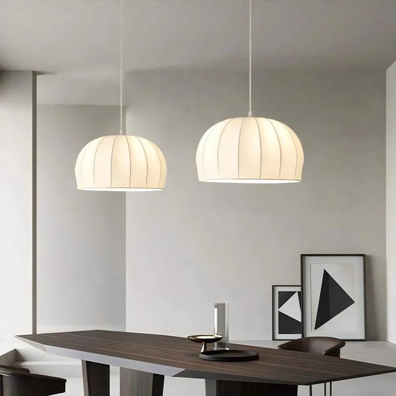 Axyaa Wabi Sabi Fabric Chandelier Pendant Lights for Home and Dining Room