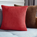 Axyaa Striped Corduroy Cushion Covers: Soft Home Decor for Sofa, Living Room