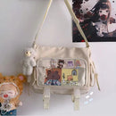 Kawaii Itabag for Dolls by Axyaa: Large Nylon School Tote & Crossbody Bag