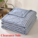 Axyaa Striped Checkered Thin Summer Blanket | Skin-Friendly & Cool Blanket