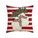 Axyaa Winter Holiday Stripes Pillow Covers