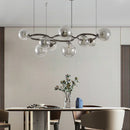 Axyaa Glass Chandelier: Postmodern Nordic Designer Pendant Lights for Home and Restaurant