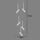 Axyaa Staircase Chandeliers Hanging Light Modern LED Pendant Lamps Indoor Living Room Lighting