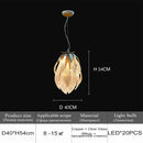 Axyaa Glass Chandelier for Living Dining Room Villa Kitchen Table Indoor Lighting