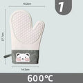 Axyaa Silicone Kitchen Gloves: High Temperature Resistant Non-Slip Baking & Oven Gloves