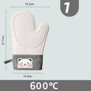 Axyaa Silicone Kitchen Gloves: High Temperature Resistant Non-Slip Baking & Oven Gloves