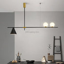 Axyaa Nordic Black Gold LED Chandelier for Home and Hospitality Lighting