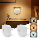 Axyaa Motion Sensor Wall Lamp - LED Night Light for Bedroom, Kitchen, Hallway - 3 Colors