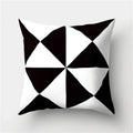 Axyaa Geometric Stripe Pillowcase with English Letter Design