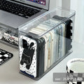 Axyaa Phone Case & Cable Organizer Box with Transparent Lid & Dustproof Design