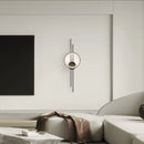 Axyaa Copper LED Wall Lamp: Bedside Foyer Aisle Sconce, 3-Tone Dimming