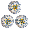 Axyaa Bohemian Ceramic Plate: Creative Western Food Fruit Plate, Oven Microwave Safe