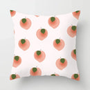 Peachy Pink Pattern Cushion Cover 45X45CM for Sofa Decor by Axyaa