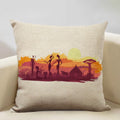 Axyaa African Woman Geometric Pillow Cover Ethnic Sofa Decoration