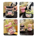 Axyaa Kawaii Tea Infuser Bottle 1000ml - Cute Sports Drink Bottle