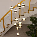 Axyaa Modern Indoor Stair Chandelier Pendant Lights LED Ceiling Lamp