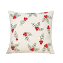 Axyaa Christmas Velvet Embroidered Cushion Cover for Festive Home Decor