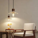 Axyaa Glass LED Pendant Light: Stylish Interior Lighting Chandelier for Bedroom, Dining Room, Study Room