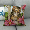 Axyaa Cat Garden Relax Pillowcase