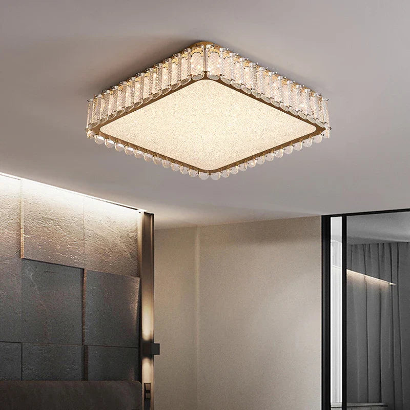 Axyaa Modern Crystal LED Ceiling Light for Living Room, Bedroom, Kitchen and Dining Decor