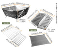 Axyaa Stainless Steel Portable Folding Barbecue Grill