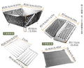 Axyaa Stainless Steel Portable Folding BBQ Grill - Outdoor Carbon Oven Barbecue Tool