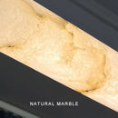 Spanish Marble Pendant Lamp by Axyaa: Cylinder Alabaster Hanging Light for Dining Table