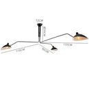 Nordic Industrial Spider Light LED Iron Ceiling Lamp for Home Decor by Axyaa