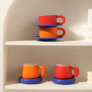 Axya Cartoon Ceramic Mug Set for Home Kitchen - Small Crowd Milk Coffee Cup