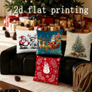Axyaa Christmas-themed Decorative Pillow Covers for Sofa Bedroom Car