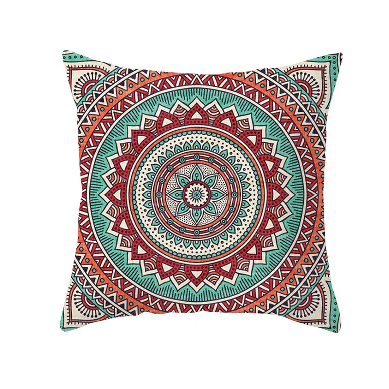 Axyaa Bohemian Geometric Polyester Pillowcase 45x45cm for Home Decor