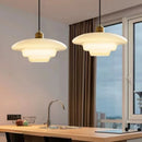 Axyaa Glass Pendant Chandelier, LED E27, Industrial Style for Kitchen Island and Living Room