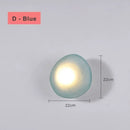 Axyaa LED Wall Lamp: Wabi Sabi Style Minimalist Bedroom Lighting