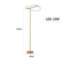 Axyaa Minimalist LED Neon Strip Ceiling Chandeliers in Black/Gold