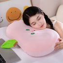 Axyaa Memory Cotton Cervical Spine Nap Pillow for Students, Ultra Soft and Supportive
