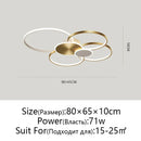 Axyaa Modern LED Chandelier with Remote Control for Home Lighting Decor