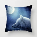Axyaa Wildlife Wolf Decorative Pillow Sleeve for Home and Office Décor