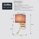 Axyaa Bedside LED Wall Lamp with USB Port, 1W Spotlight for Modern Indoor Lighting