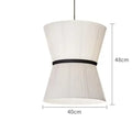 Axyaa Wabi Sabi Fabric Chandelier Nordic Style Pendant Light for Home Decoration