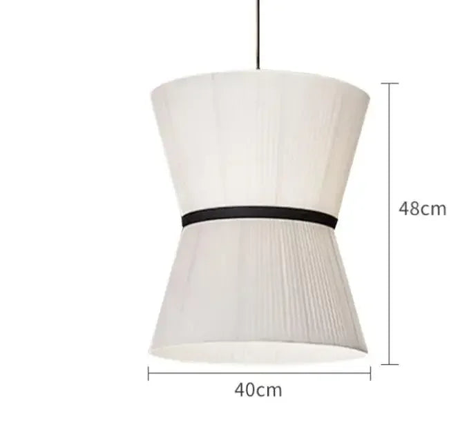 Axyaa Wabi Sabi Fabric Chandelier Nordic Style Pendant Light for Home Decoration