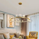 Axyaa Glass Ball Bubble Pendant Lamp: Modern, Personalized Art for Living or Dining Room