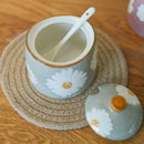 Axyaa Ceramic Seasoning Jar Set for Kitchen Storage and Organization