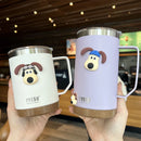 Axyaa Stainless Steel Insulated Coffee Mug with Lid and Handle