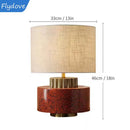 Axyaa Ceramic Villa Desk Lamp - Artful Bedroom Lighting for Home, Hotel, or Study Room