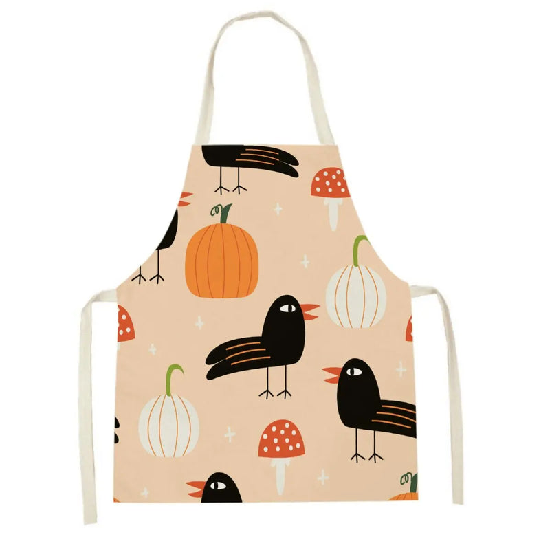 Axyaa Cute Bunny Carrot Apron with Daisies for Home Cooking and Baking