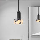 Axyaa Black & White Marble Luxury Pendant Lights for Bedroom Chandeliers