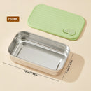 Axyaa Stainless Steel Stackable Food Storage Container Box