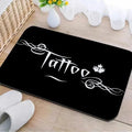 Axyaa Tattoo Shop Mat Indoor Welcome Door Mat Washable Non-Slip Absorbent Carpet
