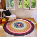 Axyaa Dopamine Round Art Rug for Living Room, Bedroom & Coffee Table Area Influential Style